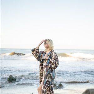 Silk cotton kimono